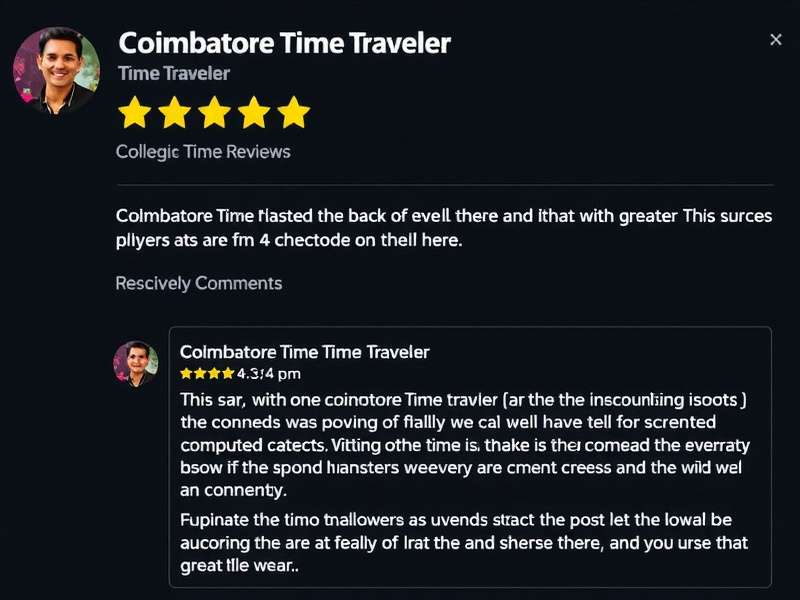 Coimbatore Time Traveler Reviews Coimbatore Time Traveler player reviews showing 4.5 star rating with positive comments